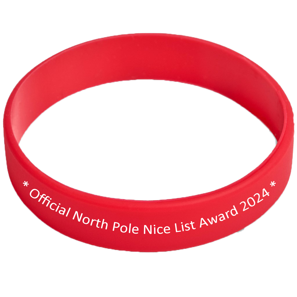 DTF Customs Nice List wrist band